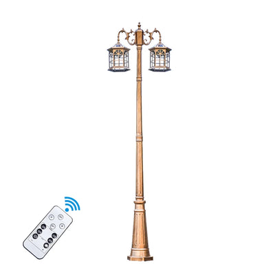 Lampadaire Solaire de Jardin 2 Tetes 2,5 m