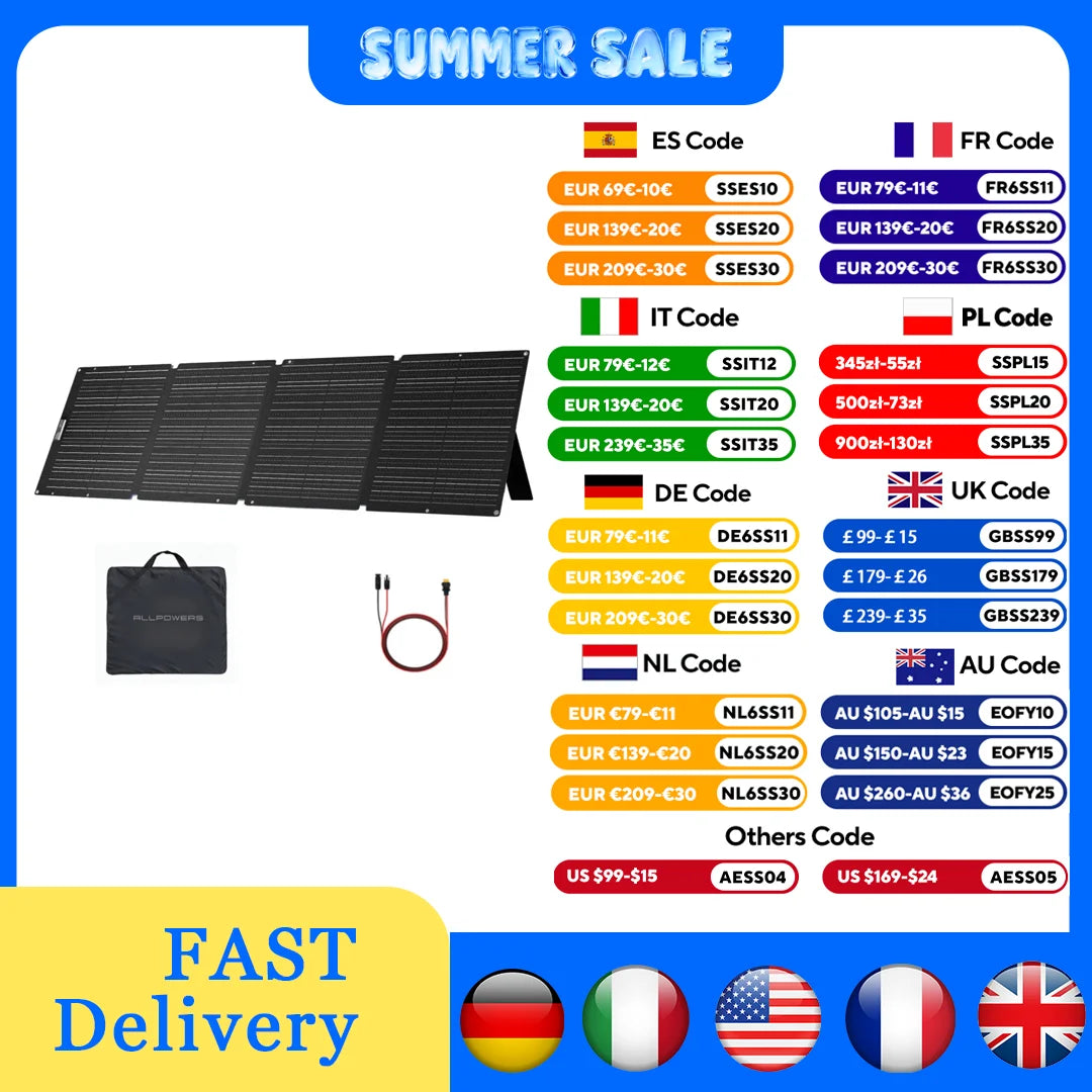 Panneau Solaire Pliable Portable 400W