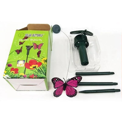 Décoration Solaire Papillons et Oiseaux Volants pour Jardin