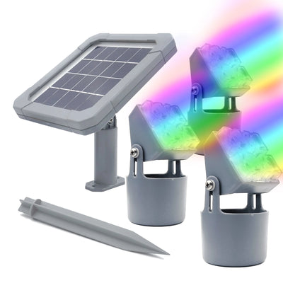 Projecteur Solaire Submersible Étang IP68 Lampe Paysage Jardin