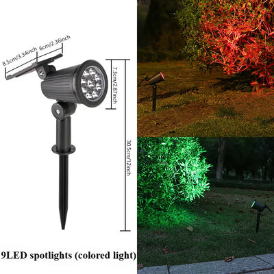 Projecteur LED Solaire Extérieur Étanche pour Jardin, Pelouse et Passerelle