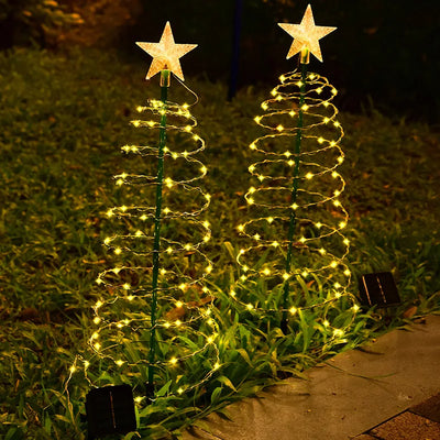 Guirlande Solaire Sapin de Noël LED RVB IP65 Étoile