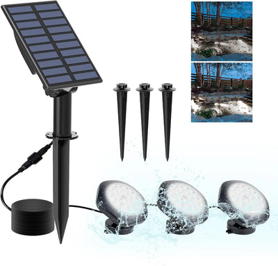Projecteur Solaire Submersible Bassin Piscine RGB IP68