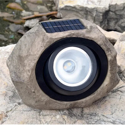 Lampe Solaire LED Imitation Pierre Étanche Jardin Pelouse Patio