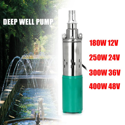 Pompe Solaire Submersible Puits Profond 40 m 180W à 400W
