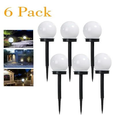 Ampoule Solaire LED Extérieure Étanche Lampe Boule Jardin Cour