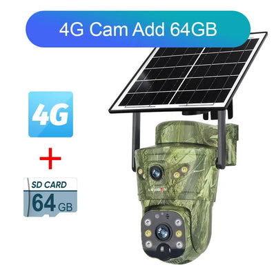 Camera Solaire 4K Double Ecran 4G Exterieure