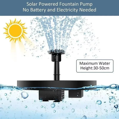 Mini Fontaine Solaire Flottante Ronde à 6 Buses