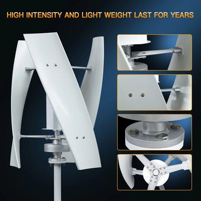 Éolienne Verticale Maglev 3 kW à 5 kW Basse Vitesse