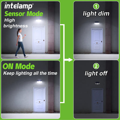 Lampe Solaire Murale 6000mAh Double Capteur Jardin