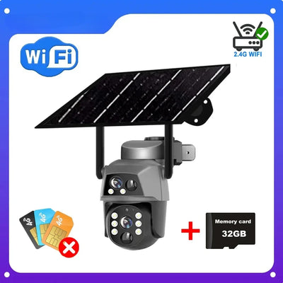 Caméra Solaire 4G Double Objectif Vision Nocturne - vue 10
