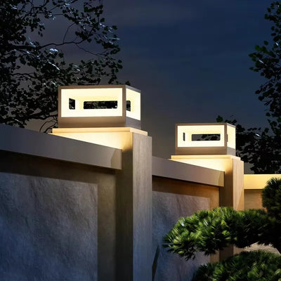 Lampe Solaire de Pilier de Portail Étanche Jardin - vue 5