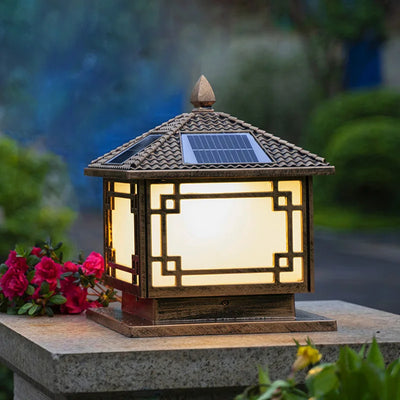 Lampe Solaire de Pilier et Poteau Exterieur