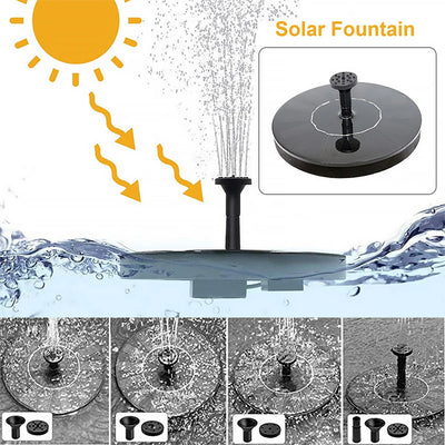 Fontaine Solaire Flottante 16 cm pour Bassin et Bain d'Oiseaux
