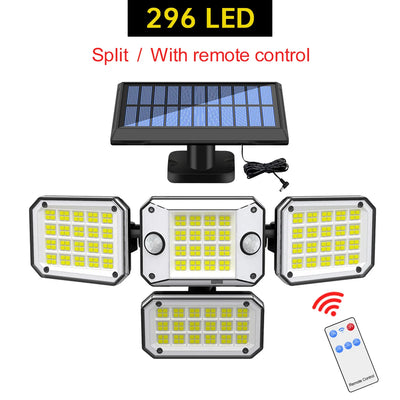 Projecteur Solaire 20W 122 LED Tête Réglable IP65 Extérieur