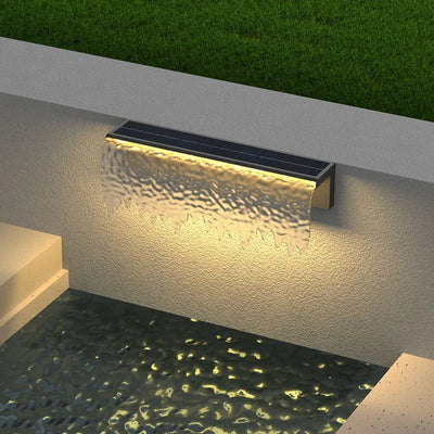 Applique Solaire Murale Extérieure Étanche Effet Cascade