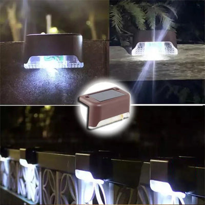 Lampe Solaire Escalier LED Étanche Balcon Patio Clôture