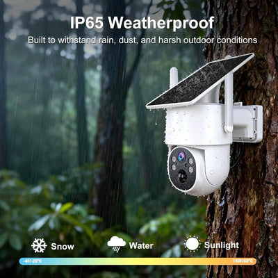Caméra Solaire 4G LTE 360° Sans Wi-Fi