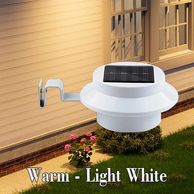 Applique Murale Solaire Extérieur 4 LED à Clipser Clôture Rambarde Escalier