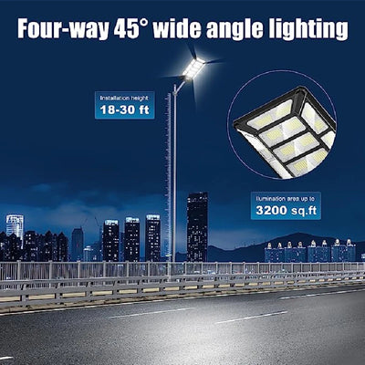 Lampe Solaire de Rue Extérieure Puissante avec Télécommande