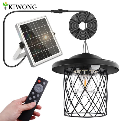 Lampe Solaire Suspendue 3 Couleurs Minuterie IP65 Gazebo