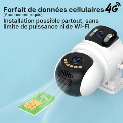 Caméra Solaire 4G Extérieure PTZ Sans Fil - vue 3