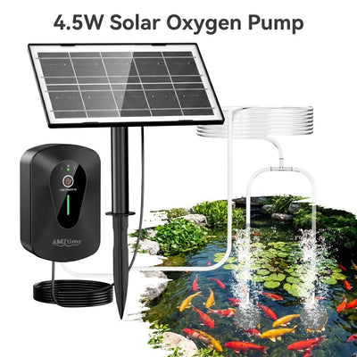 Pompe à Oxygène Solaire 4,5 W pour Bassin à Poissons