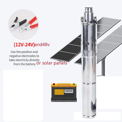 Pompe Solaire Puits Profond 750W 48V 60V 72V Inox MPPT