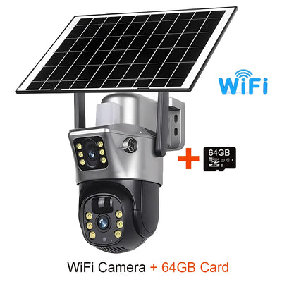 Caméra Solaire 4G WiFi Double Objectif 4K - vue 10
