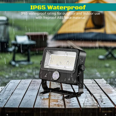 Projecteur Solaire Portable 10000lm 4 Modes IP65 Camping