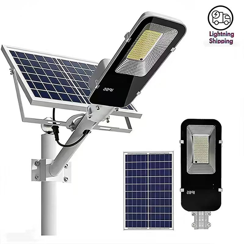 Lampadaire Solaire Extérieur Puissant IP67 Crépuscule à l'Aube