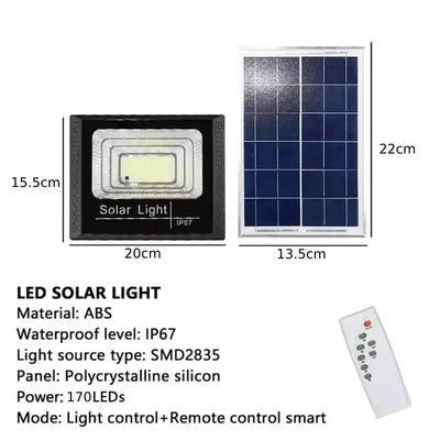 Projecteur Solaire Extérieur Réflecteur Blanc Chaud 300W