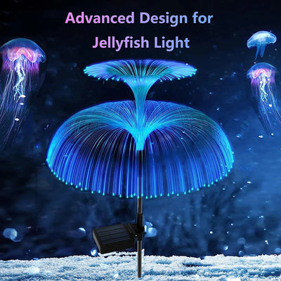 Lampe Solaire Méduse Multicolore de Jardin