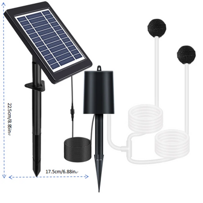 Pompe à Oxygène Solaire pour Bassin et Aquarium
