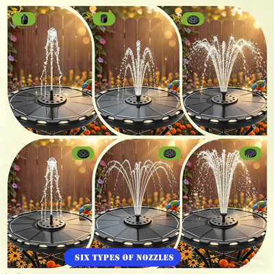 Fontaine Solaire 3,5W Pompe à Eau Jardin Bassin 7 Couleurs