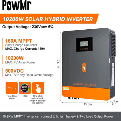 Onduleur Solaire Hybride Multi-Puissance MPPT