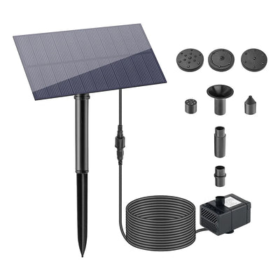 Pompe Solaire 10W 5V avec Piquet 180 L/h pour Fontaine