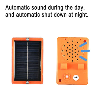 Effaroucheur Solaire 360° Réfléchissant et Sonore Balcon et Ferme
