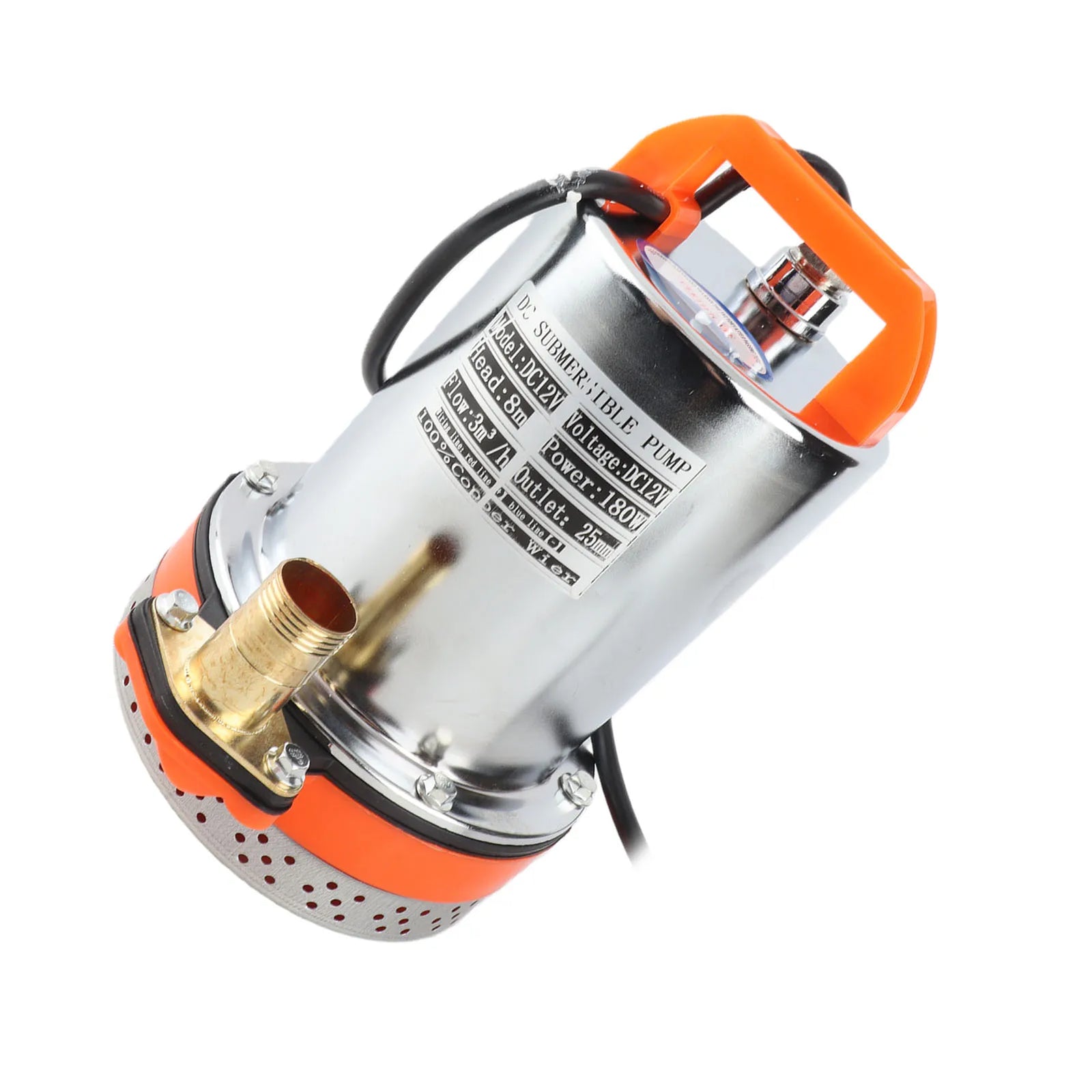 Pompe Solaire Submersible Piscine 12V 180W et 24V 220W