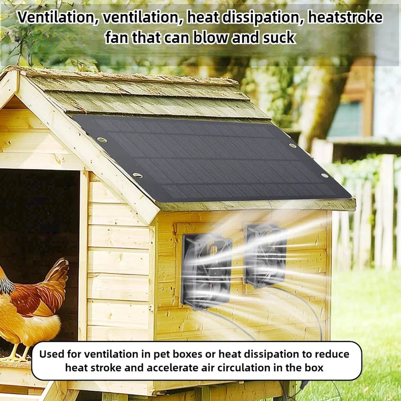 Ventilateur Solaire 6 Pouces Silencieux pour Serre