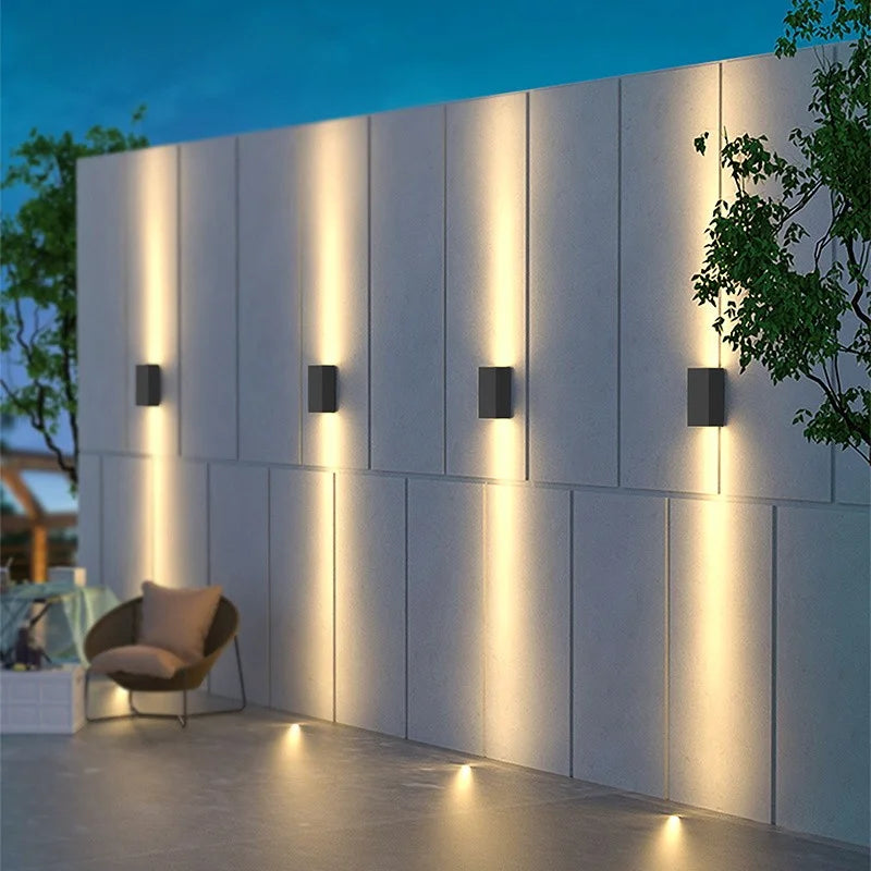 Applique Solaire Murale Extérieure Étanche Effet Lavage