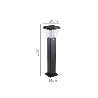 Borne Solaire de Pelouse LED Étanche pour Jardin