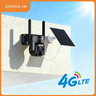 Caméra Solaire 4G Détection Humaine Vision Nocturne