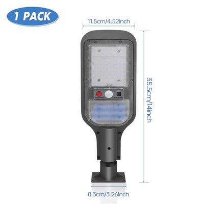 Lampe Solaire Détecteur Mouvement Télécommande 3 Modes Sécurité