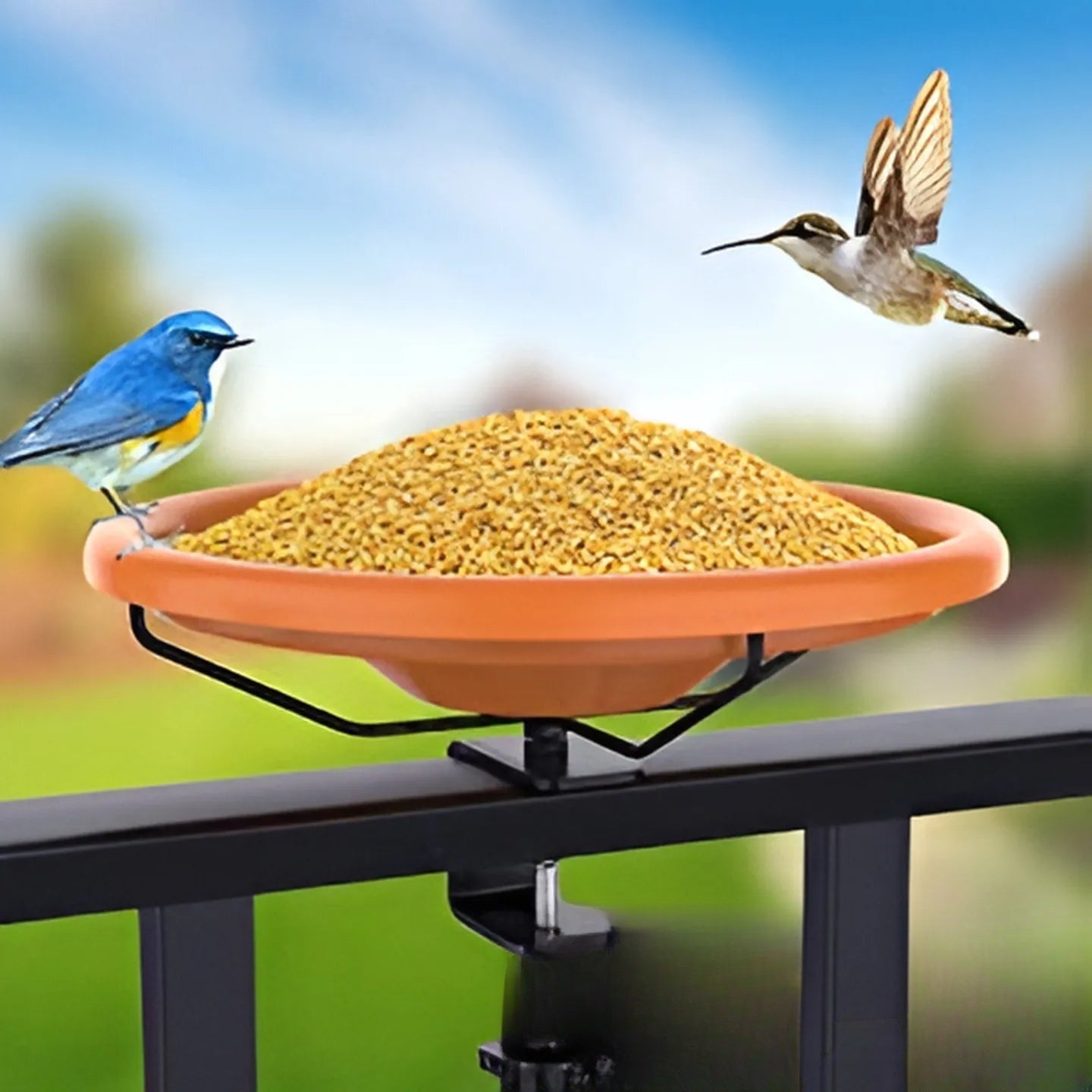 Abreuvoir solaire lumineux pour oiseaux, décoration de jardin