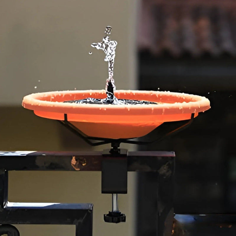 Abreuvoir solaire lumineux pour oiseaux, décoration de jardin