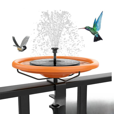 Fontaine abreuvoir solaire pour oiseaux du jardin
