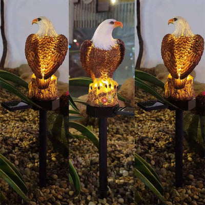 Aigle Lumineux Solaire LED Décoration de Jardin