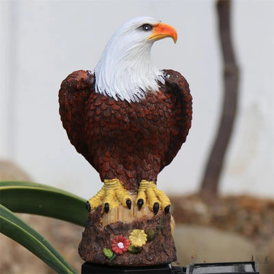 Aigle Lumineux Solaire LED Décoration de Jardin – éclairage LED allumé de nuit