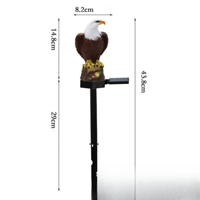 Aigle Lumineux Solaire LED Décoration de Jardin – aigle décoratif posé au jardin